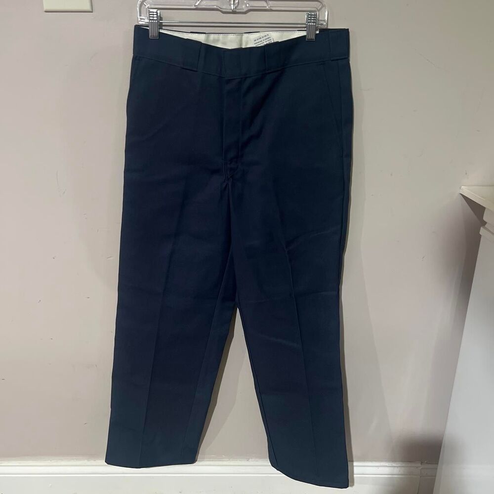 Dickies Men's Navy and Black Trousers